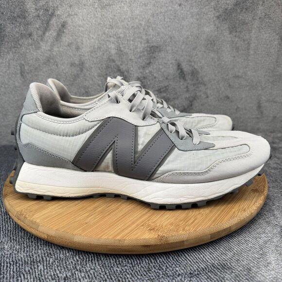 New Balance 327 Shoes Mens Size 10 Gray White Lugged Sole Sneakers MS327JCS